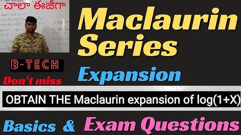 Maclaurin series |BTECH|Maclaurin series for f(x)=cosh x| #btechmaths #btech #Maclaurin