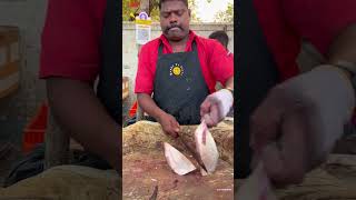 KASIMEDU SPEED SELVAM TREVALLY FISH CUTTING VIDEO CUTTING SPOT kasimeduselvam youtube