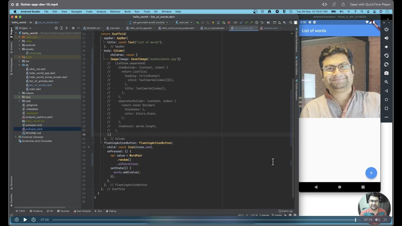 Flutter App Dev - 10 - Adding Asset Image - YouTube