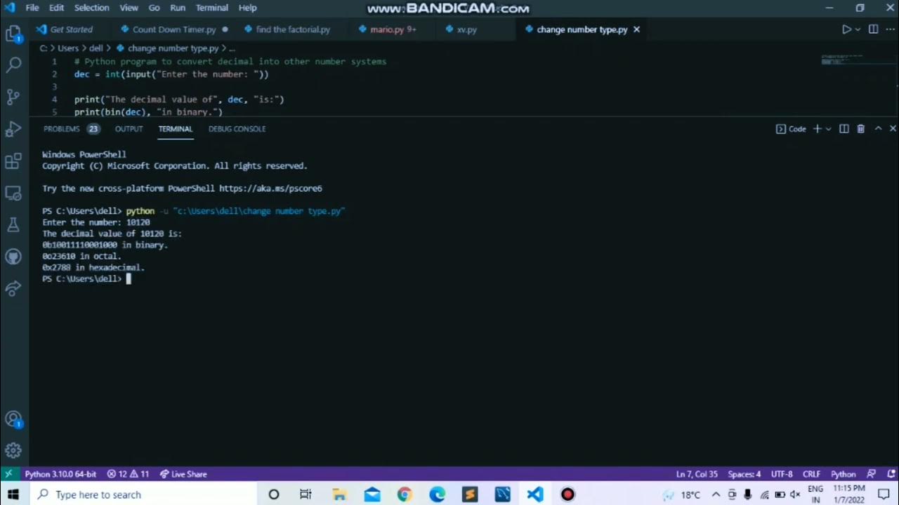 Convert Decimal To Binary, Octal and Hexadecimal Number Systems In ...