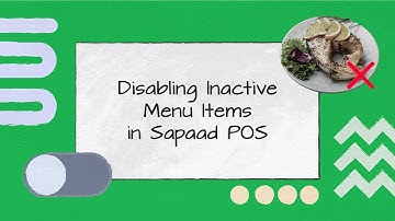 Disabling Inactive Menu Items | MM017 | Sapaad Academy