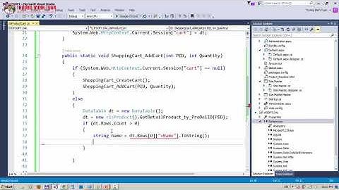 ASP.NET WEBFORM (Lesson64) - USER - Tạo Giỏ Hàng | TRUONGMINHTUAN