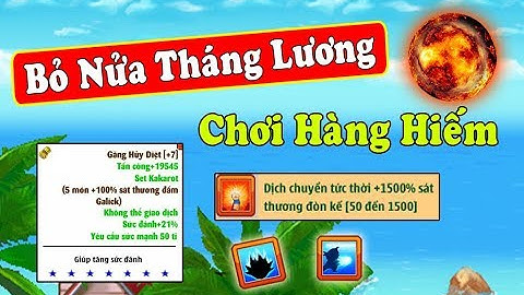 Ngọc Rồng Online - Dân Chơi Sao Hỏa Chạy Grab Bỏ Nửa Tháng Lương Tậu Hàng Hiếm NRO !!!