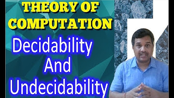 Decidability and UnDecidability || ToC ||  Studies Studio