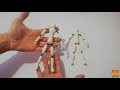 Como hacer esqueleto articulado para figuras de acción artesanales !!PORCELANA FRIA Y MULTIALAMBRE!!