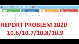 REPORT PROBLEM 2020 IN SOFTWARE 10.6/10.7/10.8/10.9