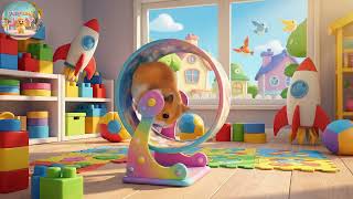 Squeak Squeak Tiny Hamster Wheel Spin | Nursery Rhymes for Kids | Baby Songs for Toddlers