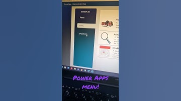 Power apps menu with only a few components.