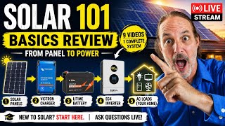 DIY Solar for Beginners | Understanding the MAIN Components LIVE