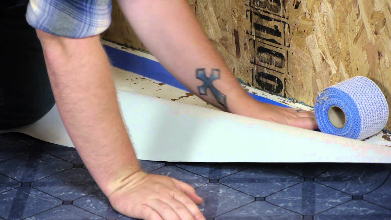 How to glue down and seam Vinyl sheet flooring 