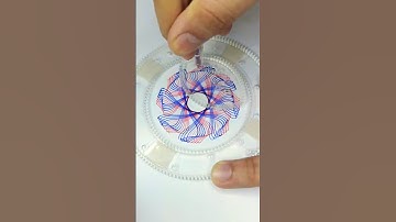 Colorful Spirograph ASMR Spirals | Relaxing & Soothing Audio! #art #shorts #spirograph #asmr #2024