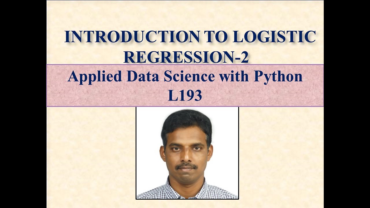 LOGISTIC REGRESSION 2 LEC193 - YouTube