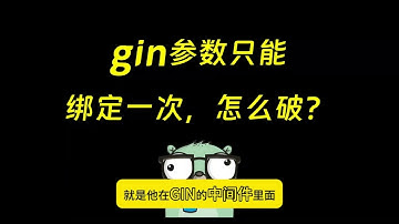 gin同一次请求如何多次绑定参数