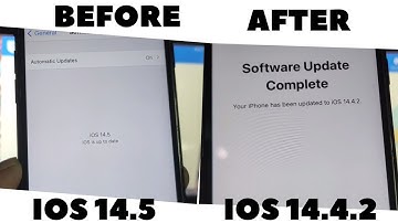 Downgrade iOS 14.5 to iOS 14.4.2 No Jailbreak