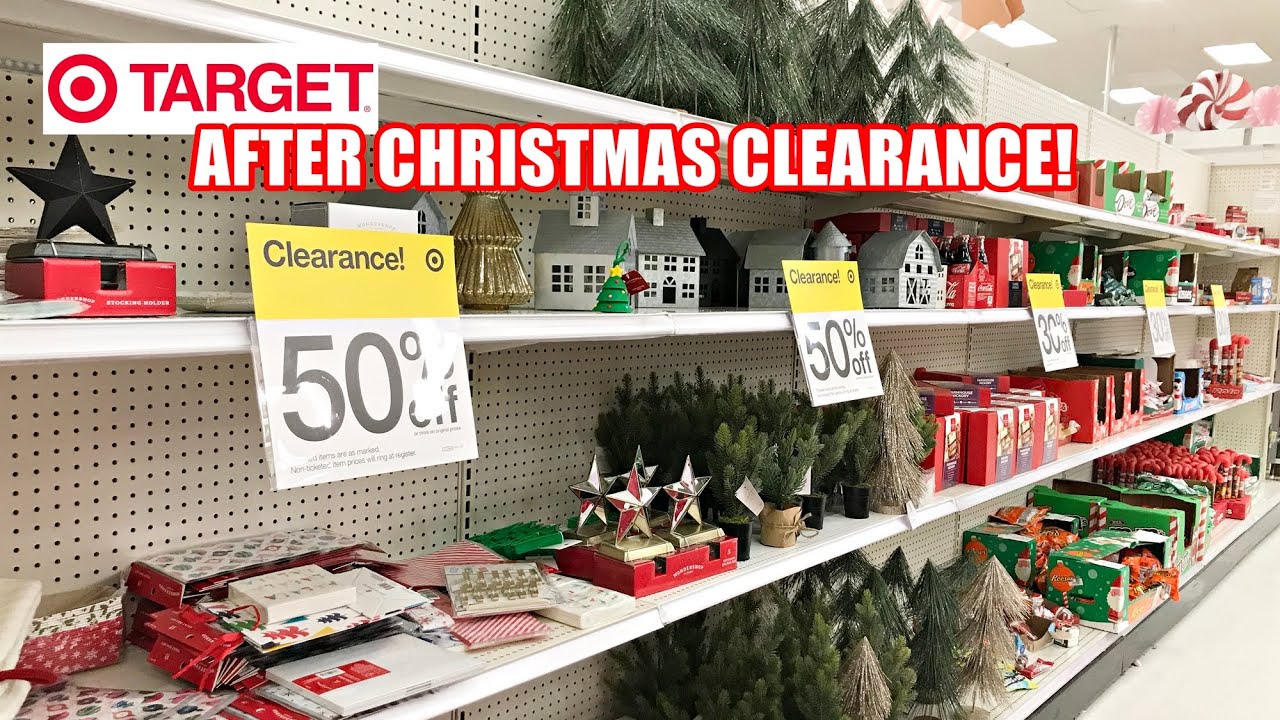 TARGET 50% OFF CHRISTMAS DECOR AFTER CHRISTMAS CLEARANCE SALE SHOP