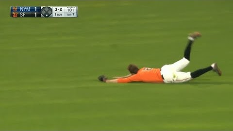 Pence relives incredible diving catch