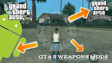 15 MB] GTA 5 Map HUD & Weapon Wheel On GTA San Andreas Android | GTA 5 Mod For GTA SA Android