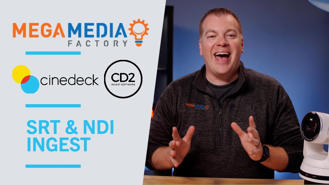 Ingesting Multichannel SRT and NDI to EditReady files with Cinedeck