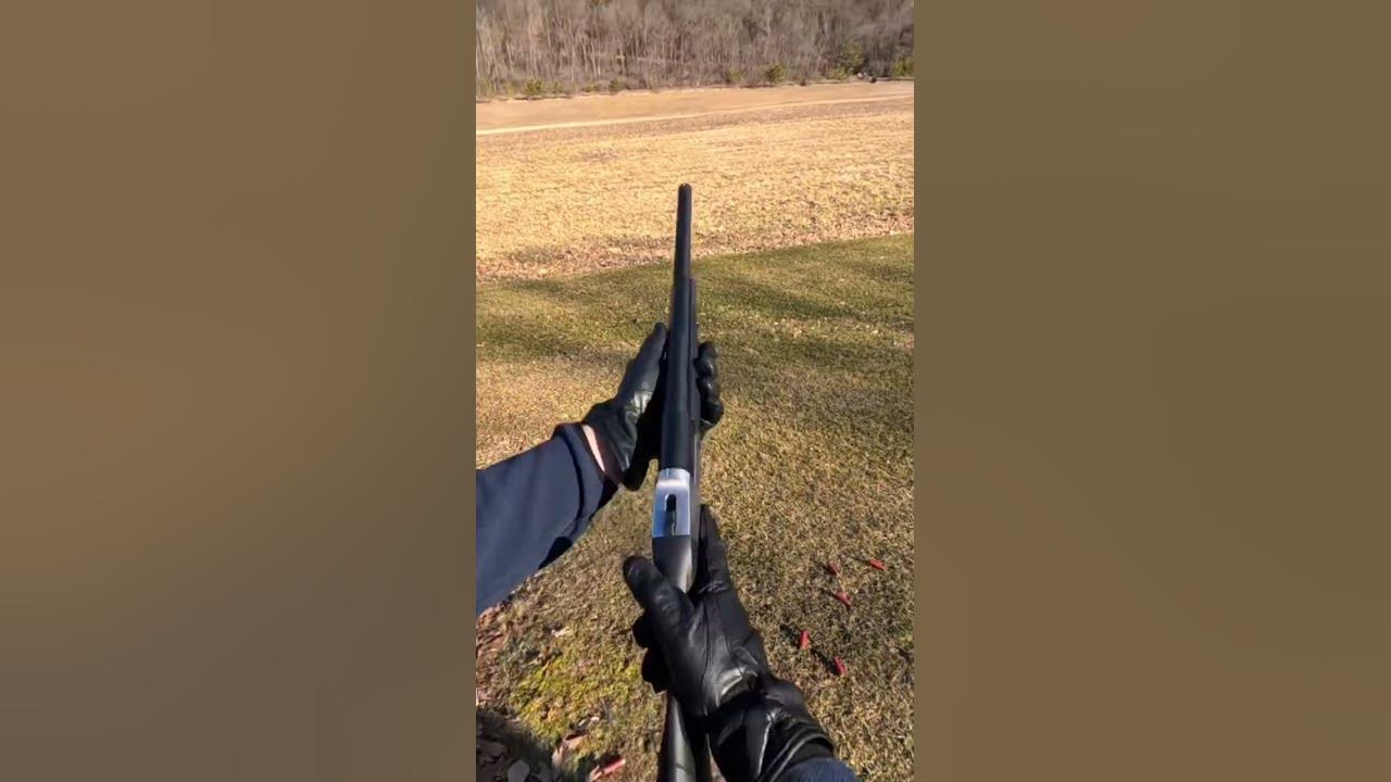 12ga wad shot flying and breaking clays in slo mo reloading 12gauge