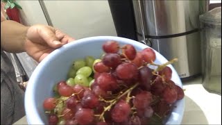Making Fresh Grape Juice