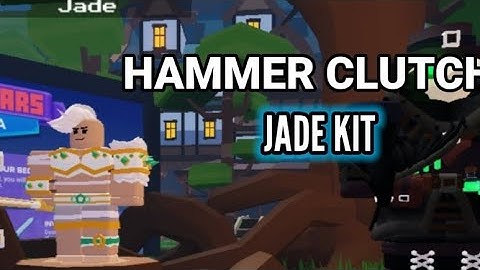 HOW TO BREAK FALL DAMAGE WITH HAMMER CLUTCH WITH JADE KIT in Roblox Bedwars!