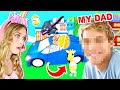 My DAD Plays ADOPT ME For The FIRST TIME EVER! (Roblox)