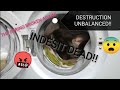 Indesit open door destruction  mega unbalanced  deep suds 