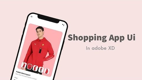 Design Shopping App UI in Adobe XD | Tutorial | XD Design