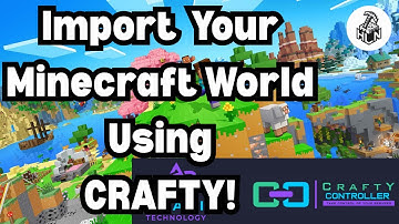 Minecraft Server: How To Import A Existing Minecraft World On Your Server Using Crafty! (Full Guide)