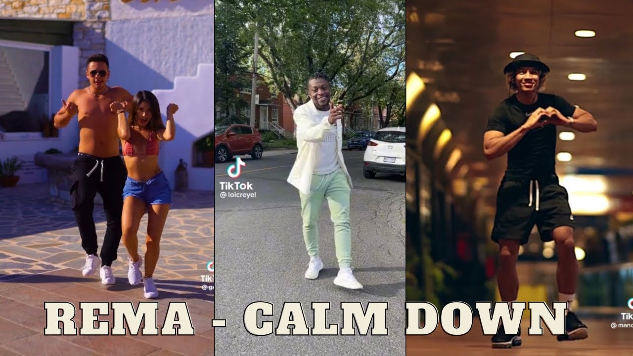 Rema Dancing Best Tiktok Challenge Dance Compilation Rema - Calm Down #compilation # ...