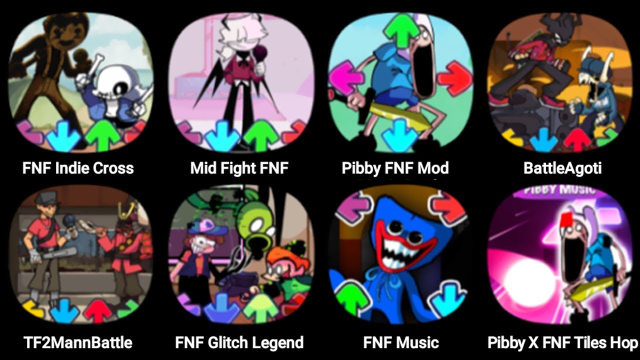Indie cross (vs Indie char) for Fnf Multi (Update) [Friday Night Funkin'] [ Mods]
