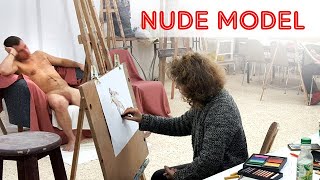 Nude Model Class At Art Studio Cherkov 