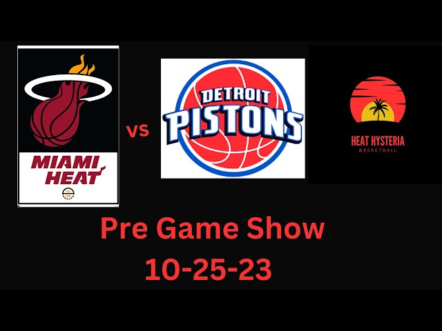 How to Watch the Detroit Pistons' season opener against the Miami Heat - NBA  (10/25/23)