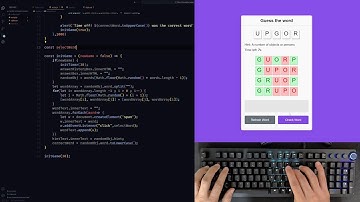 ASMR Programming - Word Guessing Game - No Talking