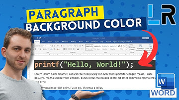 MS Word: Paragraph background color ✅ 1 MINUTE