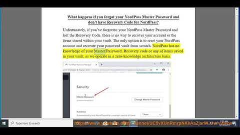 What will happen if NordPass Master Password & Recovery Code for NordPass get lost? (2024 updated)