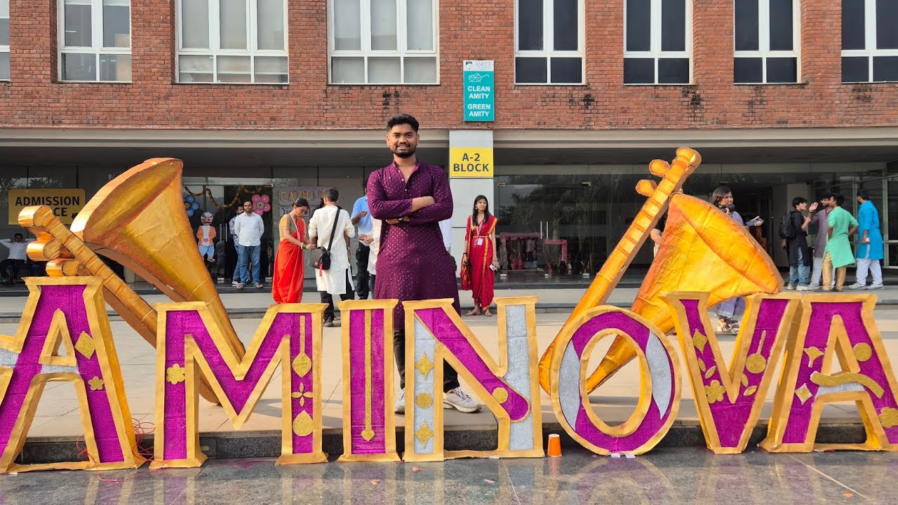 AMINOVA Fest Amity University Mumbai | Banner drop || Haldi party || Dance 🕺 