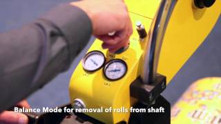 Rotary Action Roll Handler RH90 in Action. Rollenwender RH90