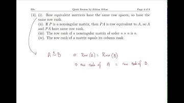 Linear Algebra, Lec 05, Row, Column and Null Spaces (for PPSC)| Suppose Math with Akhtar Abbas