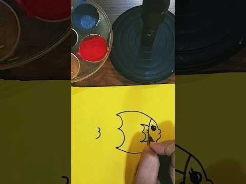ازاي ارسم سمكه بطريقه جديده سهله من رقم 3 تعليم الرسم للاطفال رسم سهل خطوه بخطوه