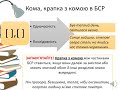 Кома, крапка з комою в безсполучниковому складному реченні.