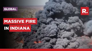 Massive Fire Breaks Out At Plastic Recycling Facility In Indiana