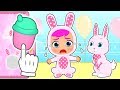 BEBES LILY y RUBY Se disfrazan del bebé conejito y su mascota 🐰👶 | Dibujos animados para niños