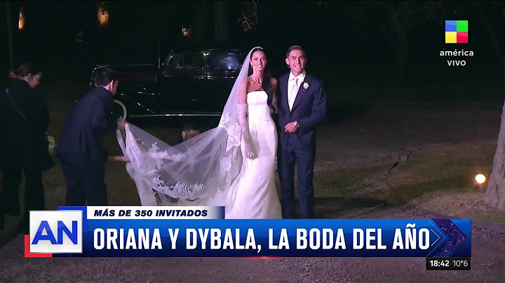 👰🤵 LA BODA DEL AÑO: ORIANA SABATINI Y PAULO DYBALA RECIÉN CASADOS