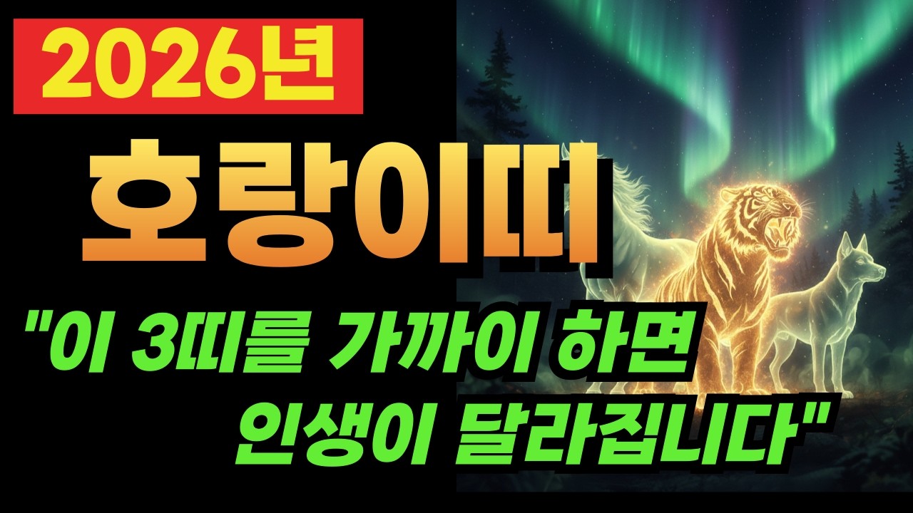 2026년 호랑이띠/