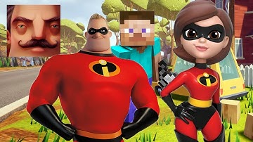 Hello Neighbor - My New Neighbor Big Mrs. Incredible Act 2 Random Gameplay Walkthrough