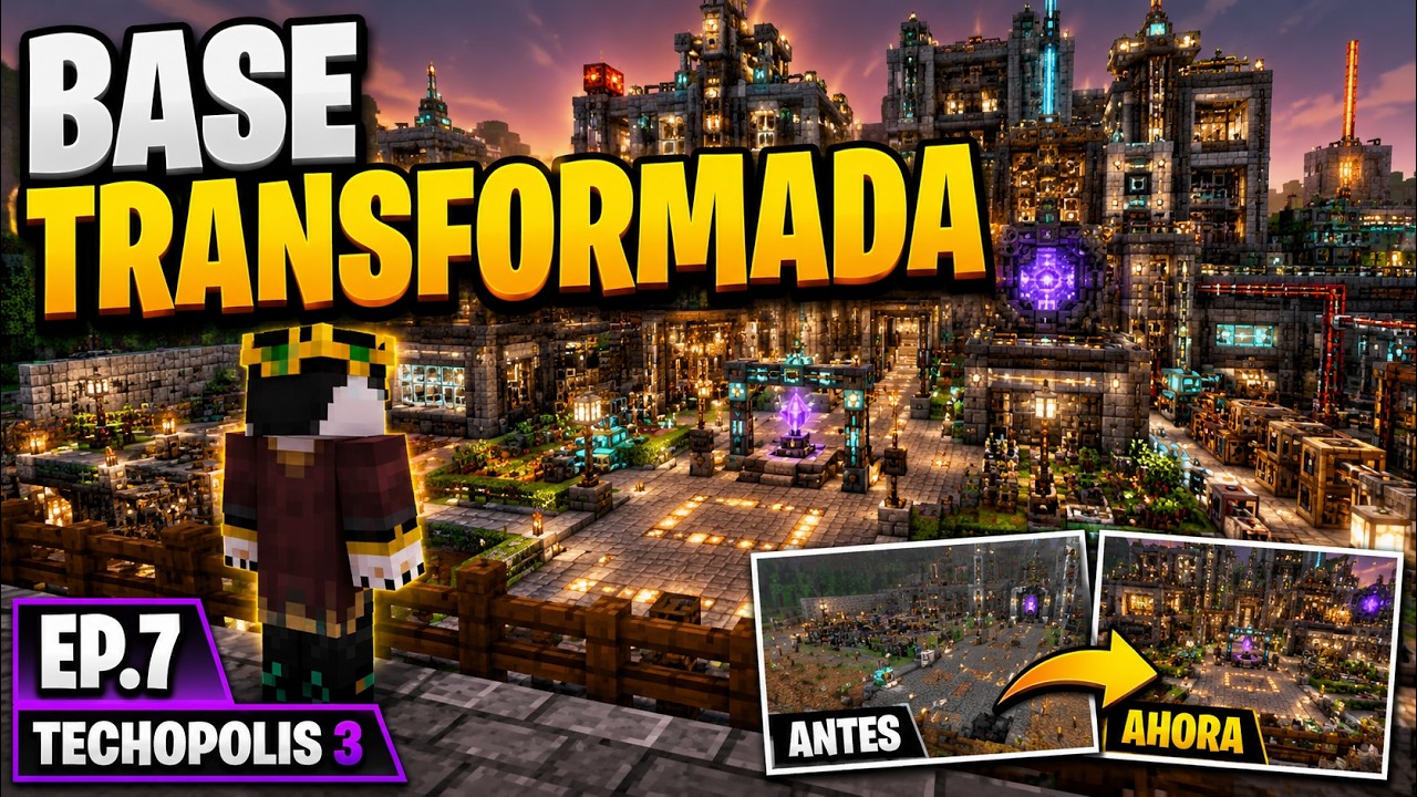 Transformé mi base antes de entrar en la era industrial | Techopolis 3 #7 en Español