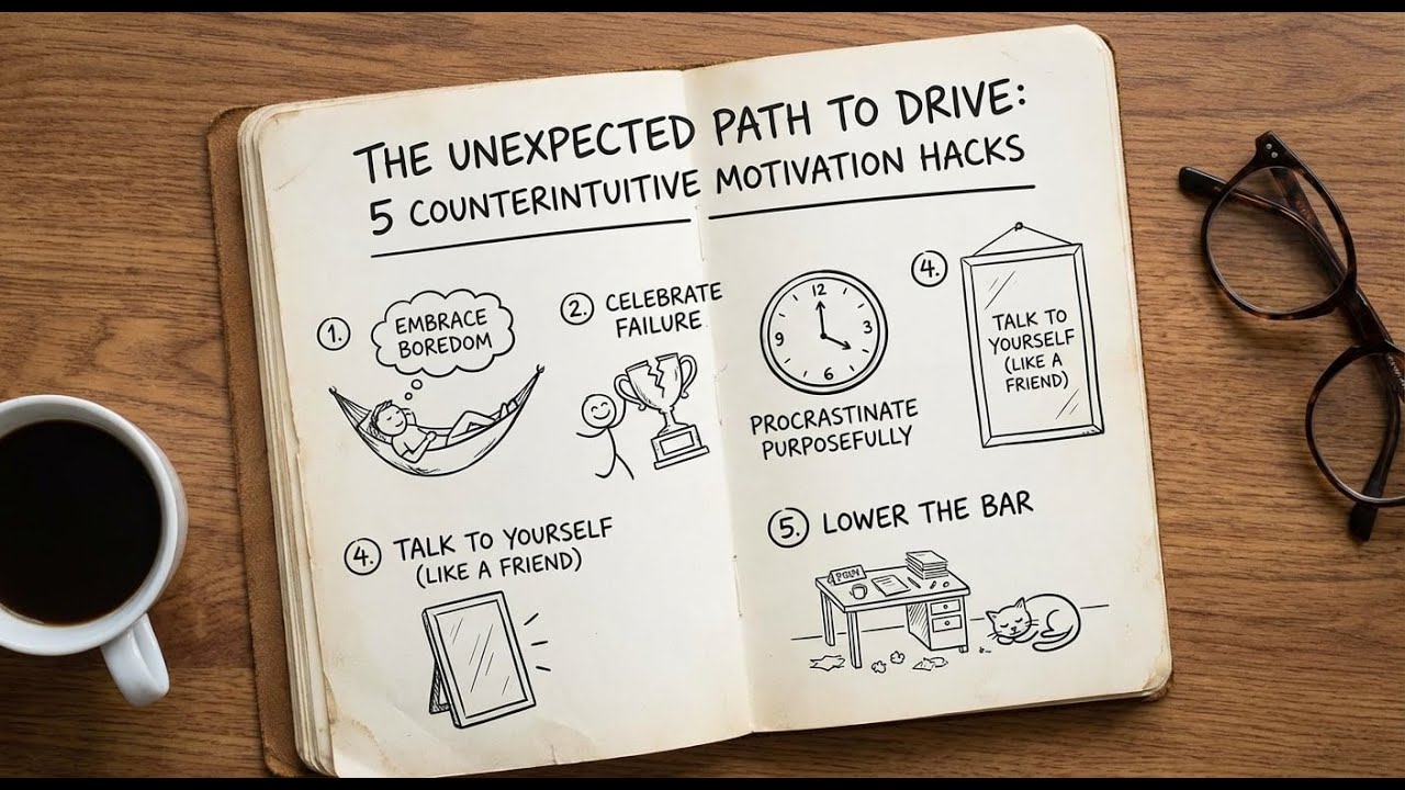 Counter Intative 5 Counter intuitive Motivation Hacks That Work - YouTube