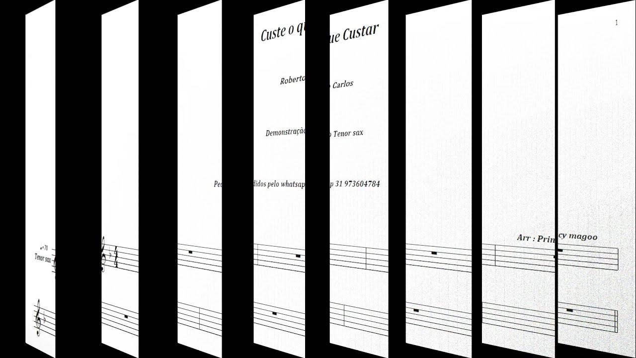 Custe o que custar🎷Roberto Carlos🎷Demonstração Tenor sax🎷PMS YouTube