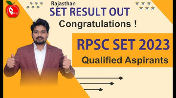 CONGRATULATIONS RAJASTHANSET 2023QUALIFIED ASPIRANTS RESULT OUT DOWNLOADGACS JAIPUR APP||GACSJAIPUR